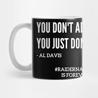 Famous Al Davis Dominate Quote Mug